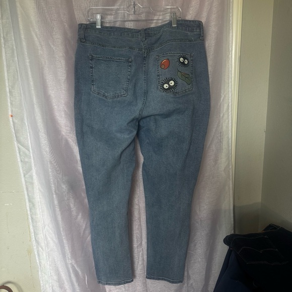 Hot Topic Blue Jeans with Character Print - Picture 2 of 6